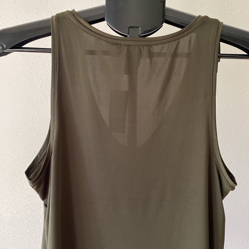 Express Dark Olive Tank Top - Picture 5 of 7